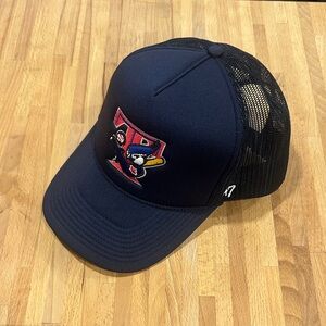 Navy Blue Trucker Hat with Embroidered Toronto Blue Jays Logo